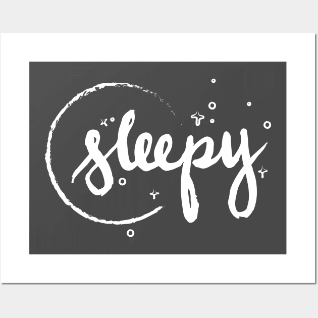 Sleepy – Moon & Stars Wall Art by Sleepy